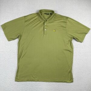 Amen Corner Polo Shirt Mens XL Green‎ Masters Logo Pima Cotton Mercerized Preppy